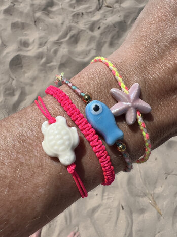 DIY pakket parels FLUO ROOS