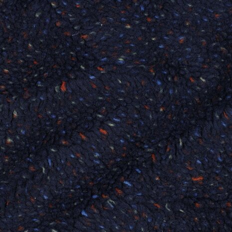 TEDDY tweed donker blauw