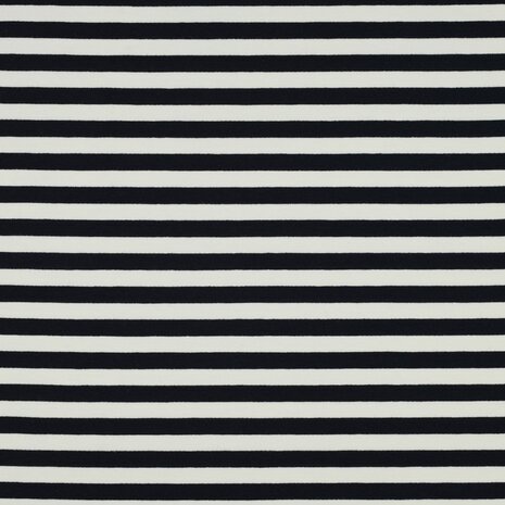 strepen navy - french terry