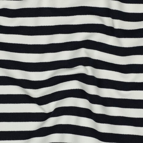strepen navy - french terry
