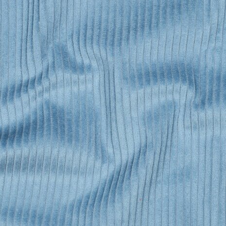 blauw - Ribfluweel 
