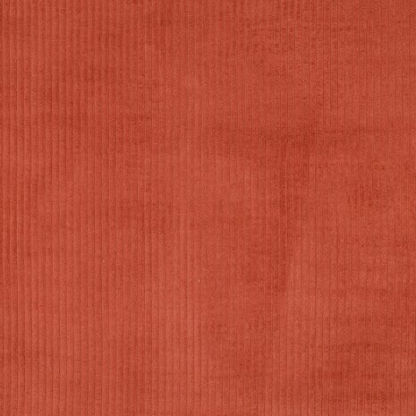 terracotta- Ribfluweel 