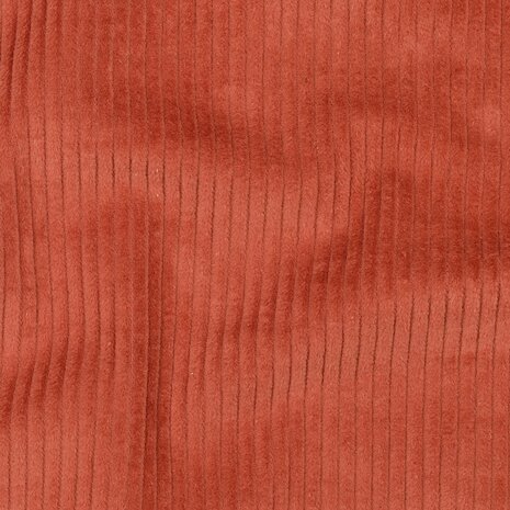 terracotta- Ribfluweel 