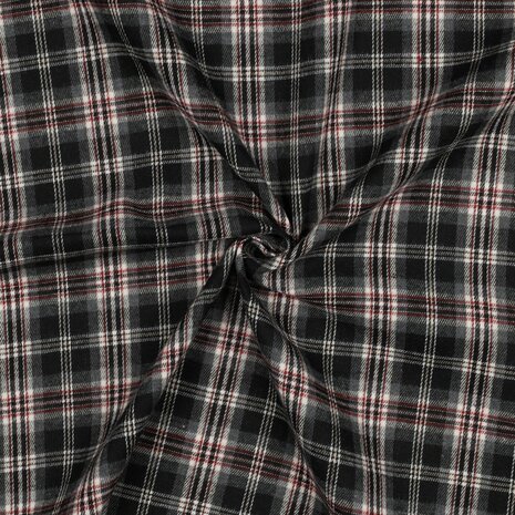 zwart ruiten - Flannel