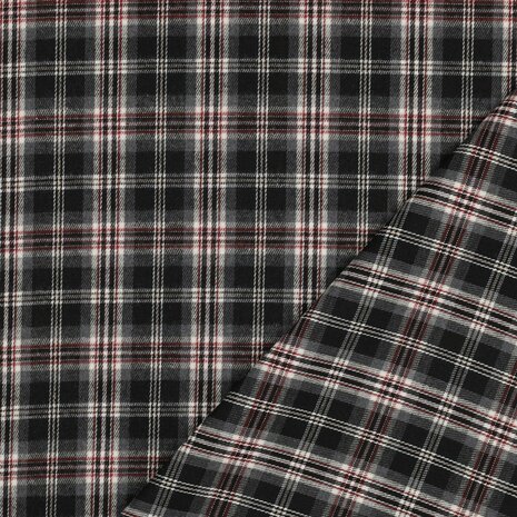zwart ruiten - Flannel