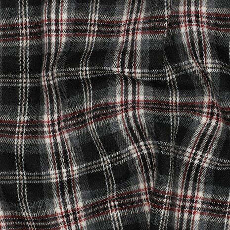 zwart ruiten - Flannel
