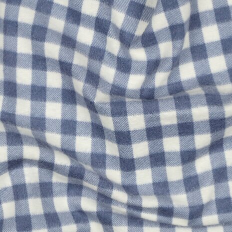 blauw ruiten - Flannel