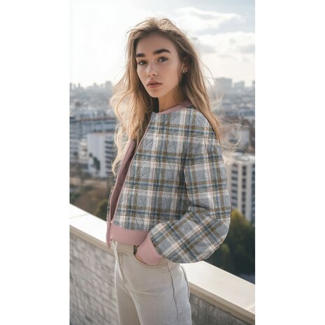 Ruiten doorstikt - Flannel