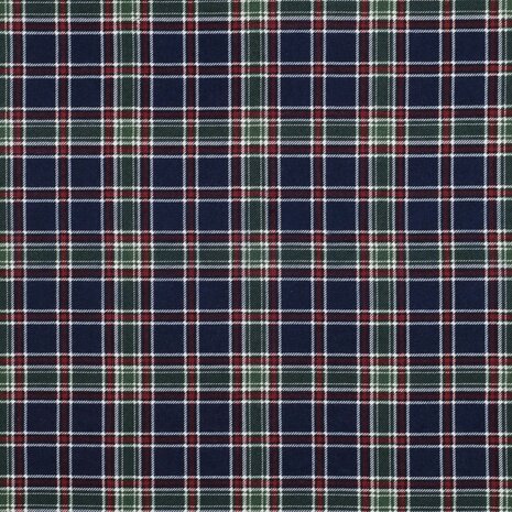 Navy/groen ruiten - Flannel