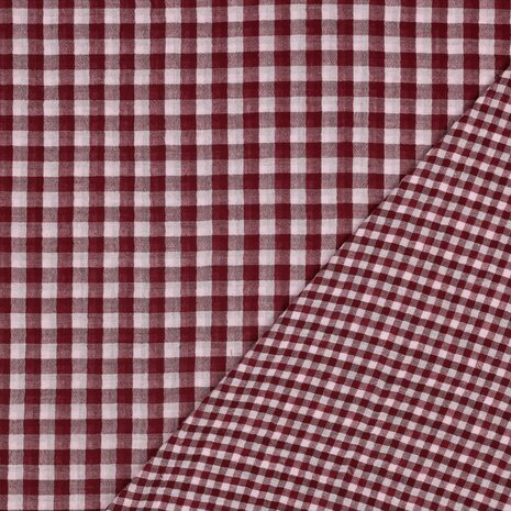 vichy burgundy- double gauze