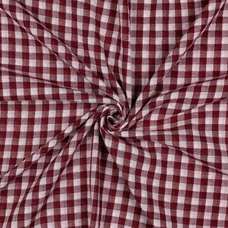 vichy burgundy- double gauze