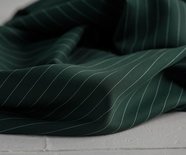 pin stripe deep green - viscose (tencel)