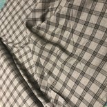 Flannel ruit grijs - katoen/viscose