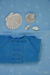 Breipakketje trui blauw schelpjes