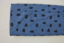 huisjes blauw gemêleerd - jersey