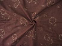 bordeaux with embroidery -double gauze