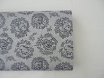 Konijnen blauw zachte canvas