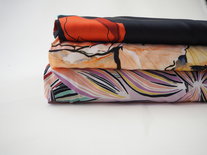 Roze bloem viscose - editex
