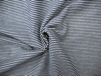 Donker blauw striped denim