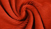 jersey washed cotton cord large rib brique - nicky velours, corduroy