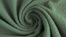 Cotton jacquard sage - katoen