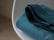 organic chevron quilt peacock - sweater