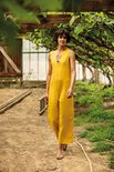 Licht blauw - viscose linnen (Danika jumpsuit)
