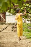 Licht blauw - viscose linnen (Danika jumpsuit)