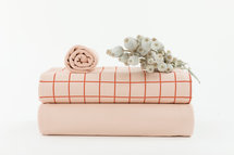 French Terry Grid - eveningpink