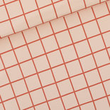 French Terry Grid - eveningpink