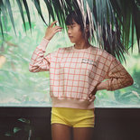 French Terry Grid - eveningpink