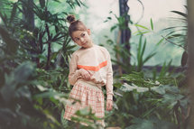 French Terry Grid - eveningpink