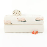 French Terry swan - cloud white