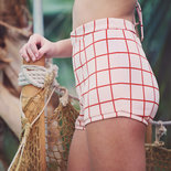 lycra Grid - eveningpink