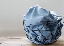 Cotton Flamé Interlock faded blue- sweater