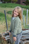 breipakketje Rufus met V-hals in fonty tweed