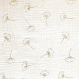 gouden bloemetjes - double gauze