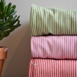olijfgroen striped denim