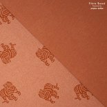 jacquard tijger oranje - french terry