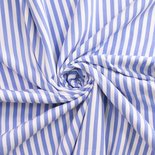 wit/blauw strepen - viscose