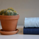 licht blauwe jeans - dunne katoen chambray