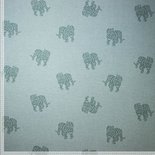 jacquard tijger groen/blauw - french terry