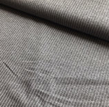 Coupon 8 gebreide tricotstof met lurex streepje (zilver)