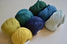 Haakpakket grote jute draagtas (blauwpakket)