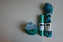 Haakpakket medium tas in kremke (turquoise)