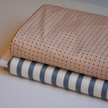 coupon groen,blauw/wit strepen voor de molly jas - katoen