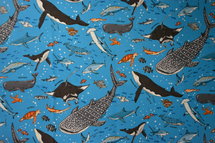 Boy's world fel blauw - katoen