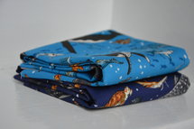 Boy's world navy blauw - katoen