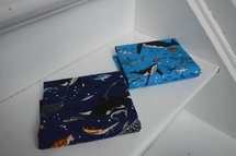 Boy's world navy blauw - katoen