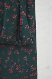 Stalks groen met roze bloemetjes - Viscose